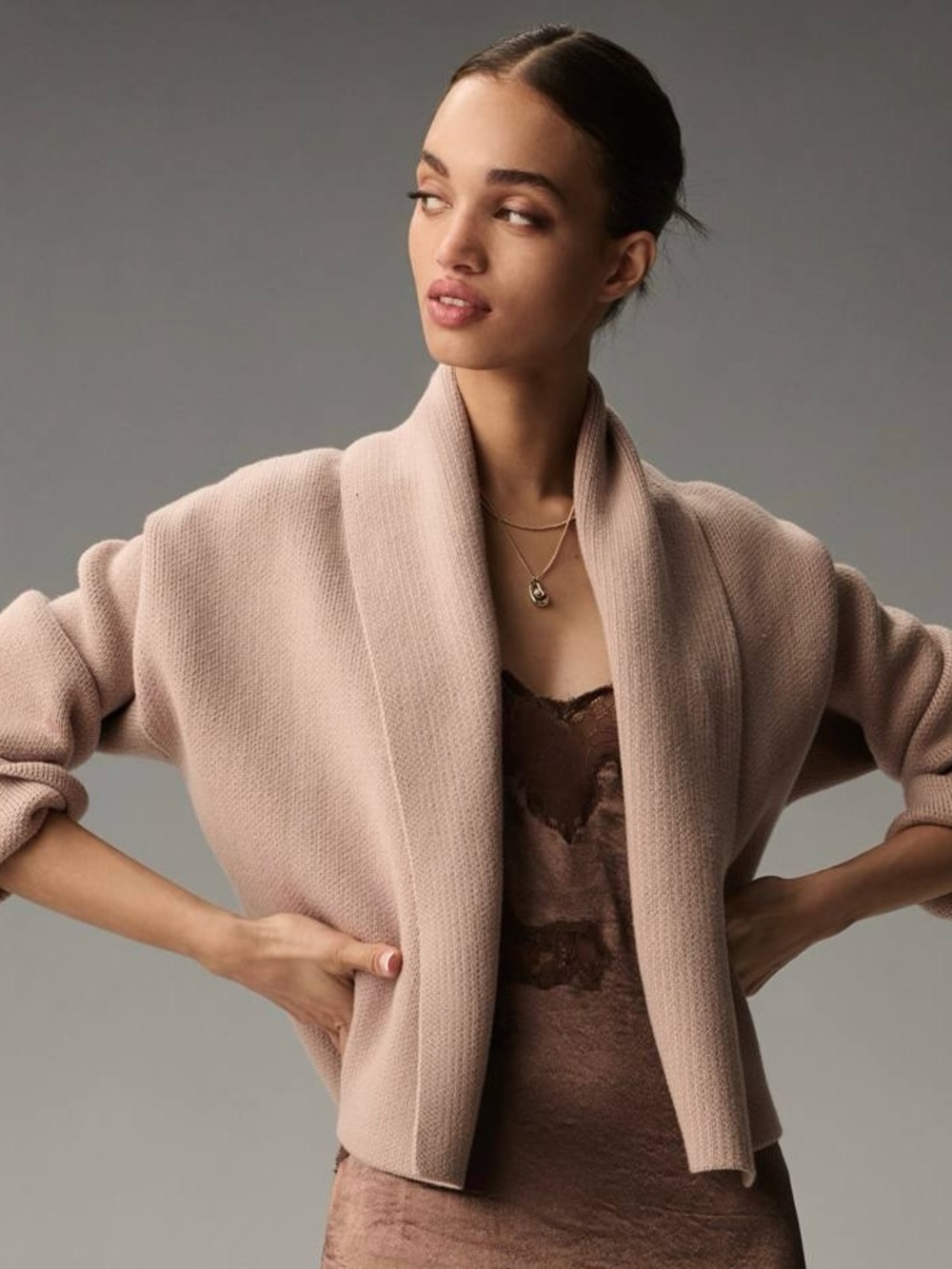 Anthropologie Mariel Cardigan - Blush Pink
